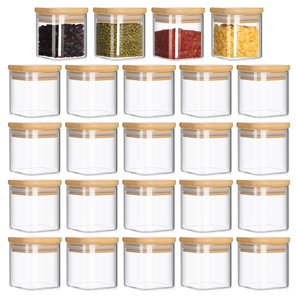 Spice Jar Labels - Set di barattoli di vetro da