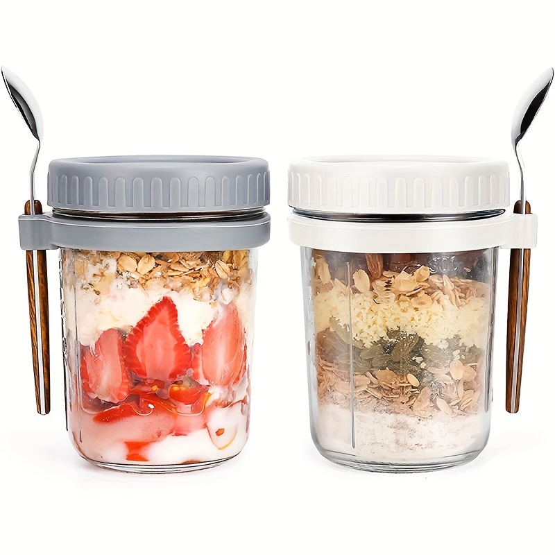 Salad Container Jar - 1 tazza per farina d'avena in