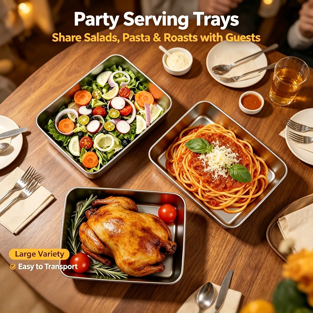 Meal Prep Recipes - Set di 6 Contenitori in Acciaio