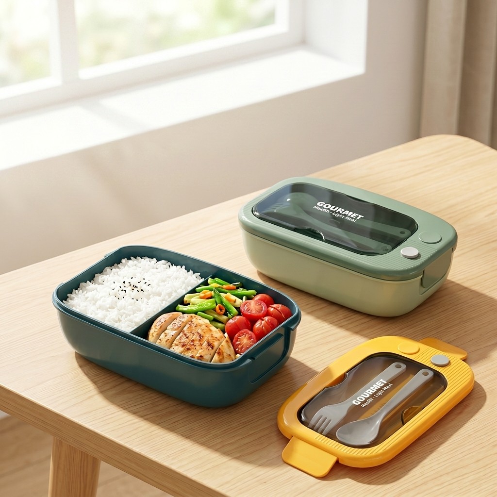 Meal Prep Recipes - Contenitore per Pranzo in Plastica per