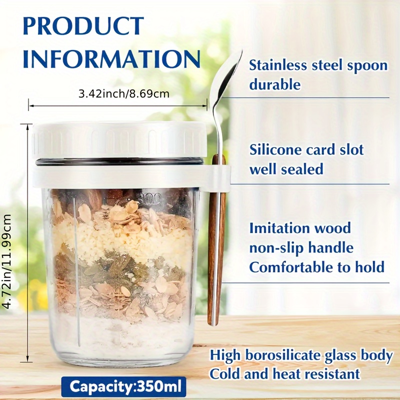 1 tazza per farina d'avena in  - Salad Container Jar recensione e prezzo