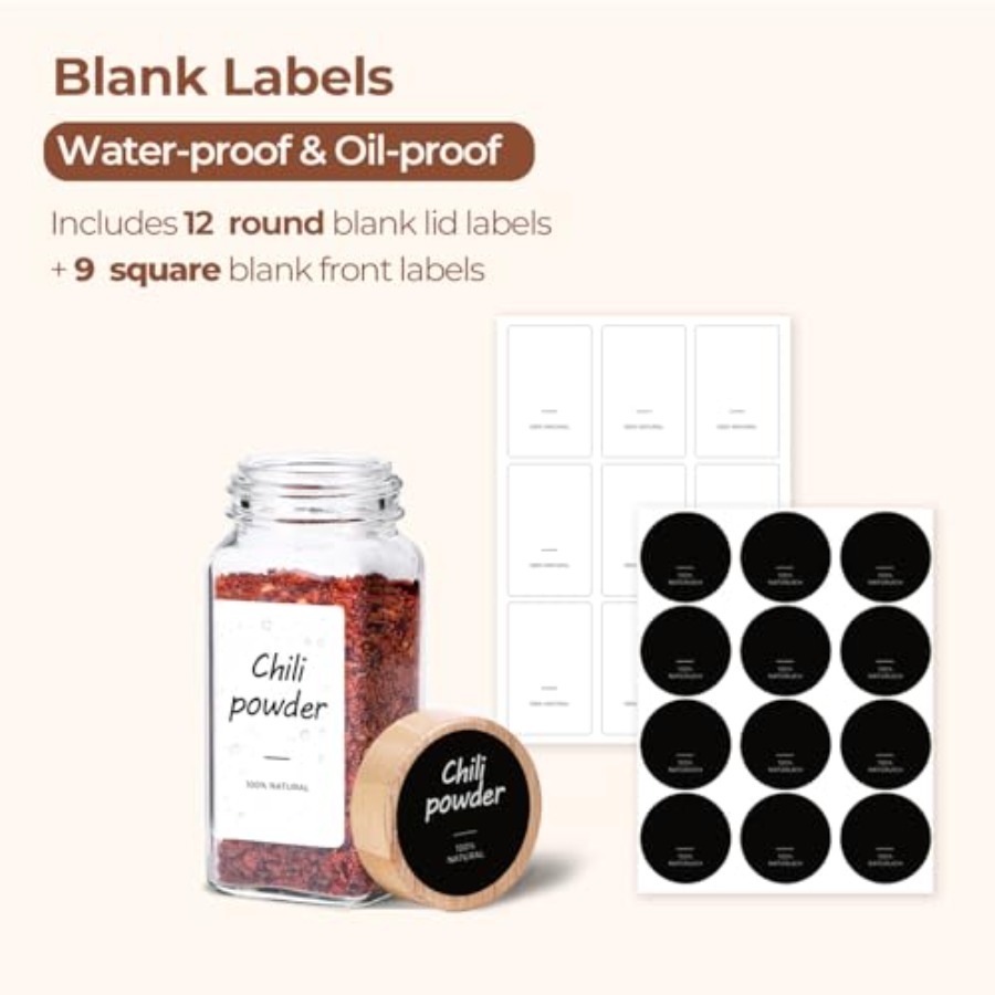 Barattoli in Vetro per Spezie  - Spice Jar Labels recensione e prezzo
