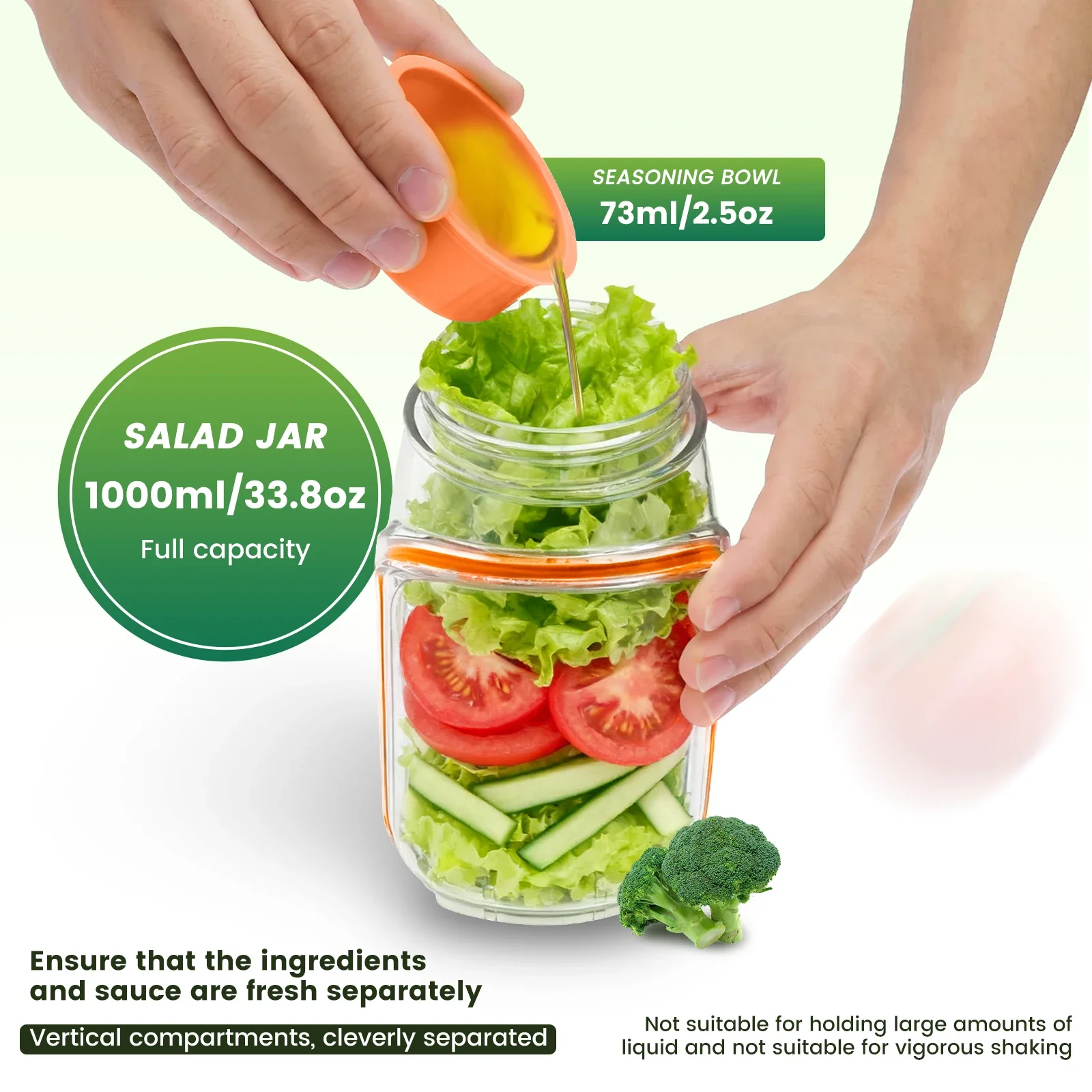 Contenitori per Insalata in Pl - Salad Container Jar recensione e prezzo