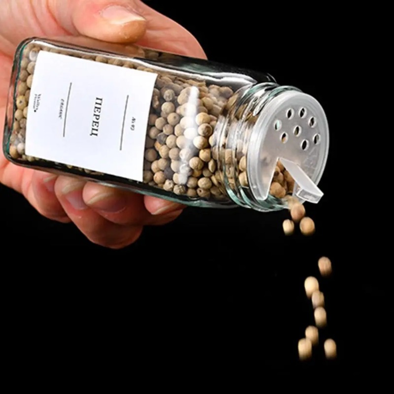 Set di barattoli quadrati per  - Spice Jar Labels recensione e prezzo