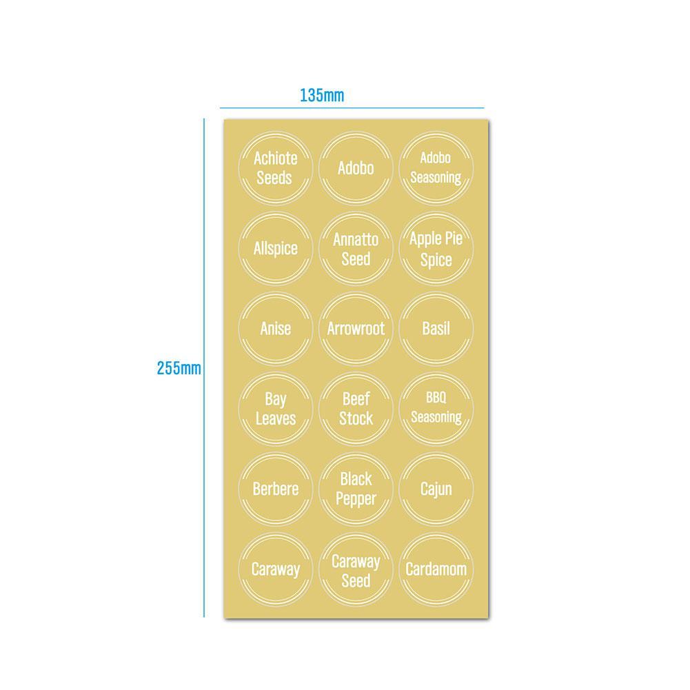 Set di 144 Etichette Trasparen - Spice Jar Labels recensione e prezzo
