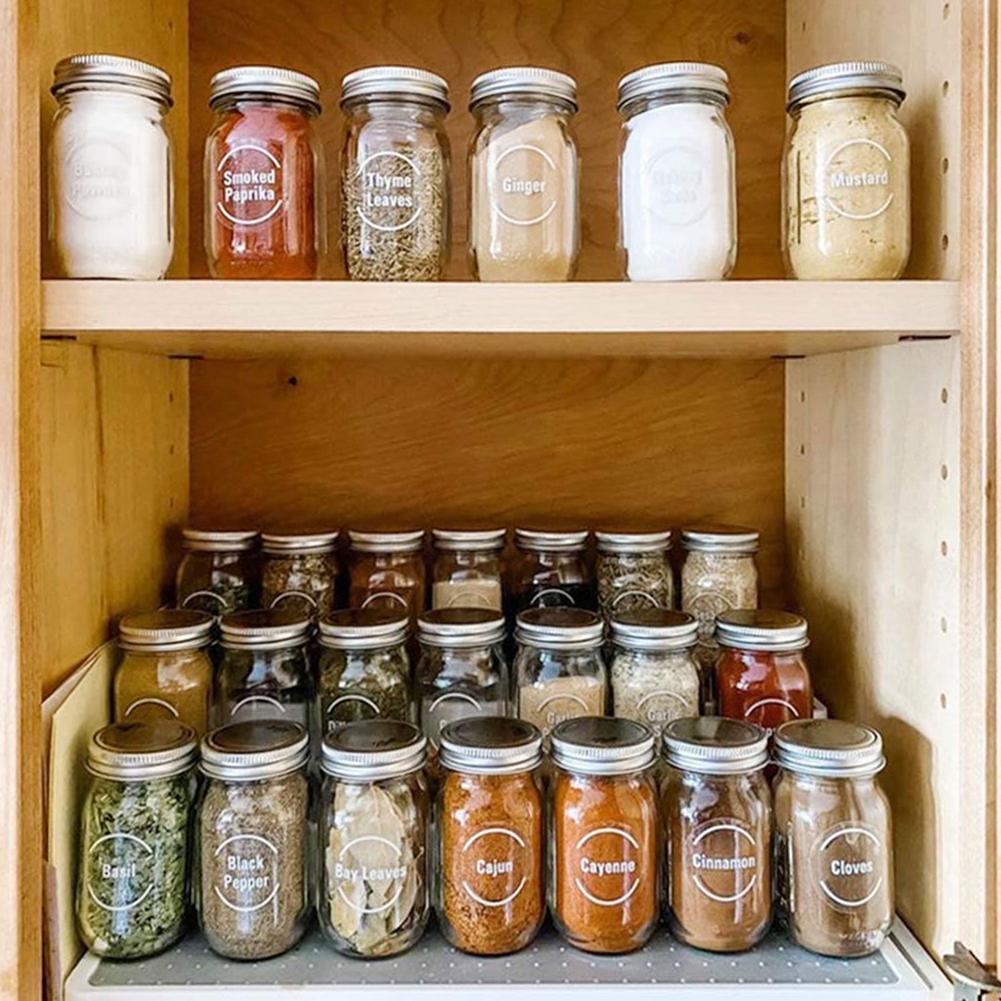 Set di 144 Etichette Trasparen - Spice Jar Labels recensione e prezzo
