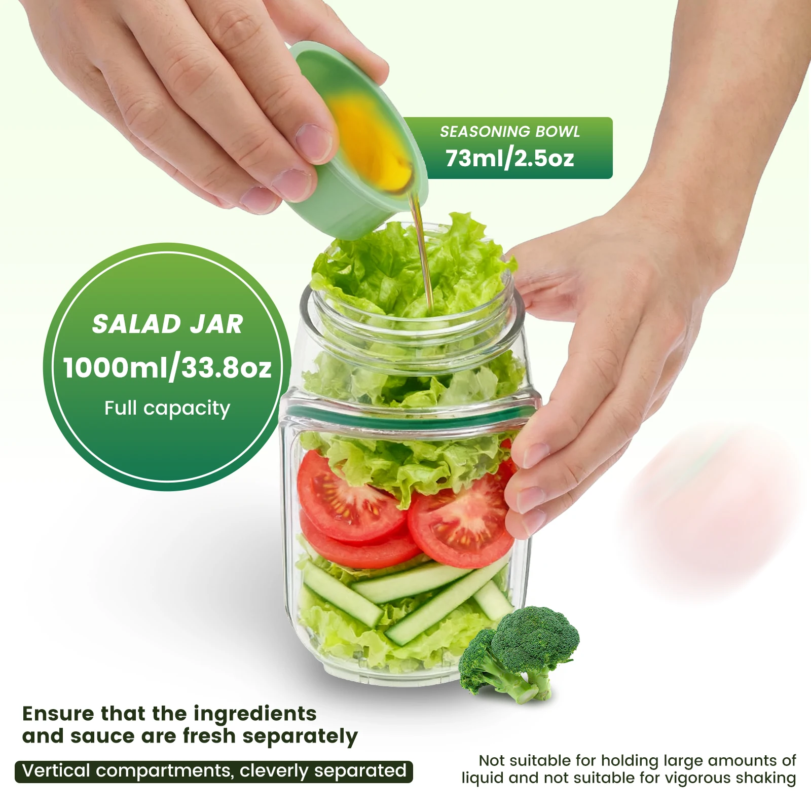 Contenitore per Insalata Salad - Salad Container Jar recensione e prezzo