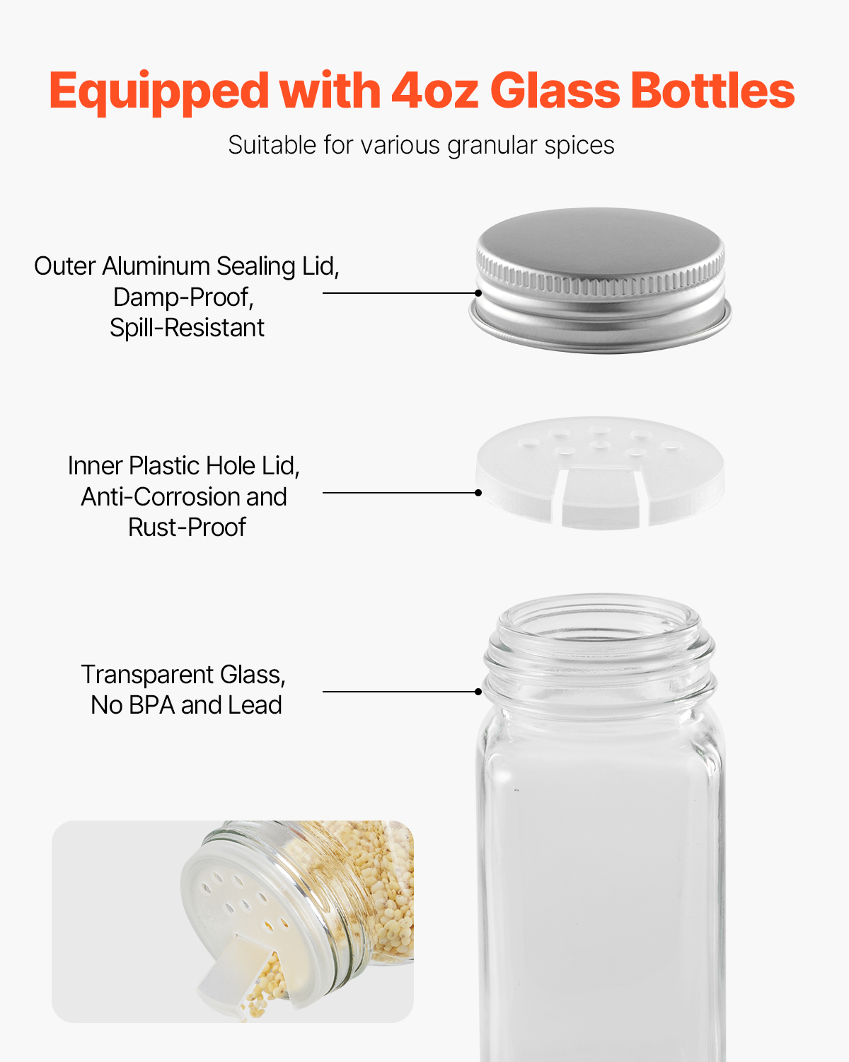 SucceBuy Organizzatore per por - Spice Jar Labels recensione e prezzo