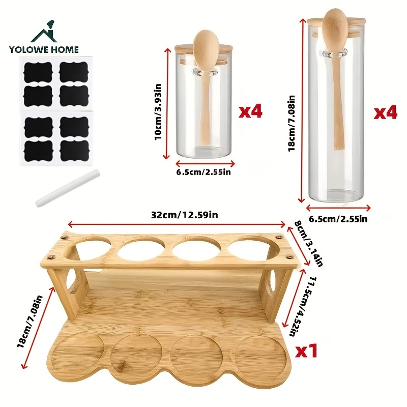Set di contenitori in vetro da - Spice Jar Labels recensione e prezzo
