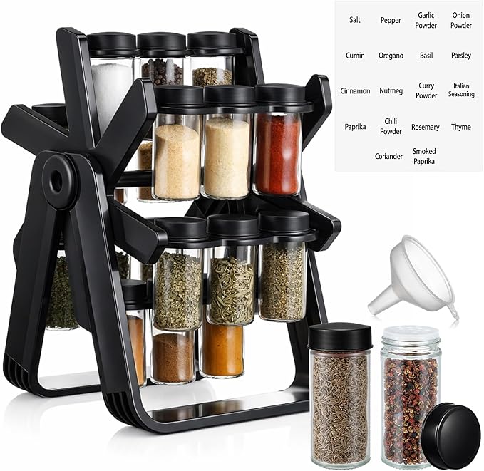 Portaspezie Girevole a Ruota P - Spice Jar Labels recensione e prezzo