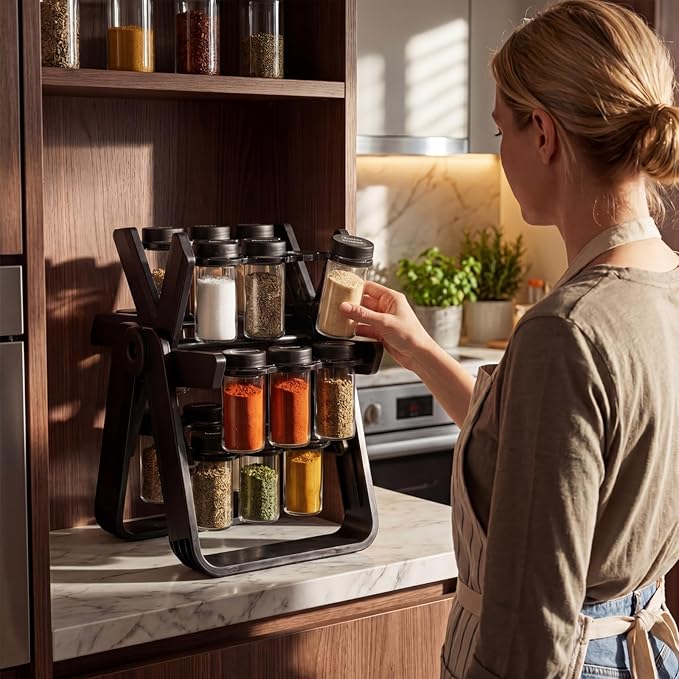 Portaspezie Girevole a Ruota P - Spice Jar Labels recensione e prezzo
